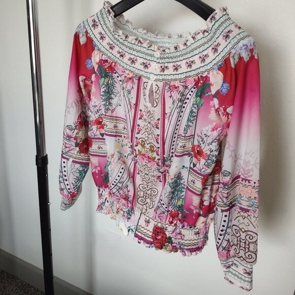 Silky short blouse - Picture 3 of 4